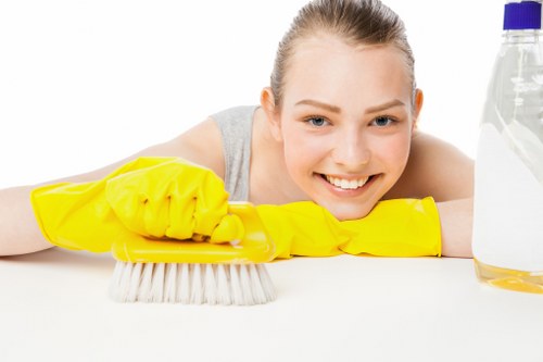 Professional hard floor cleaning in a Bayswater home with tiled flooring