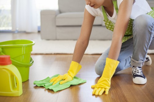 Local cleaners preparing a Bayswater kitchen for a deep clean